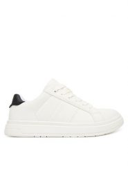 Calvin Klein Sneakersy Low Cut Lace-Up V3X9-83293-1355 S Biały. Białe buty sportowe dziewczęce Calvin Klein, bez wzorów, ze skóry, bez zapięcia. Za 399.99 zł.