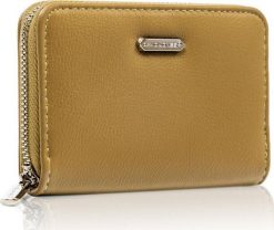 David Jones Poręczny portfel damski z gładkiej eko skóry zapinany suwakiem David Jones NoSize. Portfele damskie David Jones, bez wzorów, ze skóry. Za 53.99 zł.