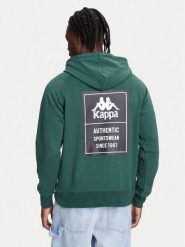Kappa Bluza Authentic 321W7GW Zielony Regular Fit. Zielone bluzy męskie Kappa, m, bez wzorów, z bawełny, bez kaptura. Za 269.99 zł.