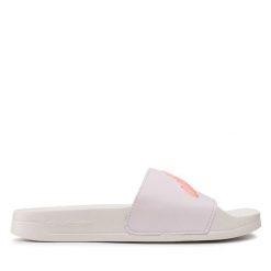 Klapki adidas. Czerwone klapki damskie Adidas, bez wzorów, żeglarskie. Za 109.99 zł.