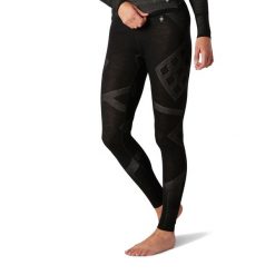 Spodnie damskie Smartwool Intraknit Thermal Merino Base Layer Bottom. Czarne spodnie materiałowe damskie Smartwool, s, bez wzorów, z wełny. Za 489.99 zł.
