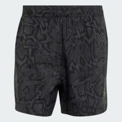 SZORTY D4T PrimeLift AOP. Czarne krótkie spodenki sportowe męskie Adidas, s, bez wzorów, z materiału, na fitness i siłownię. Za 219.00 zł.