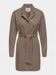 ONLY Płaszcz przejściowy Joline 15315660 Brązowy Regular Fit. Brązowe płaszcze damskie Only, s, bez wzorów, z syntetyku, bez kaptura. Za 209.99 zł.