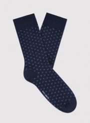 PAKO LORENTE - Granatowe skarpety we wzorki. Skarpety męskie Pako Lorente, bez wzorów. Za 39.99 zł.