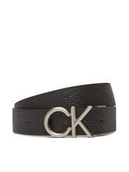 Calvin Klein Pasek Męski Ck Hallmark Logo 35Mm Adj/Rev LV04D7034G Czarny. Czarne paski damskie Calvin Klein, bez wzorów, ze skóry. Za 209.99 zł.