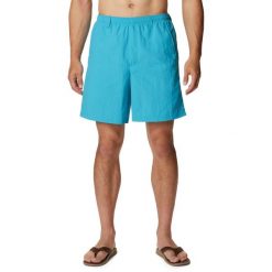 Kąpielówki Backcast III Water Short. Niebieskie kąpielówki męskie Columbia, uniwersalny, bez wzorów. W wyprzedaży za 125.00 zł.