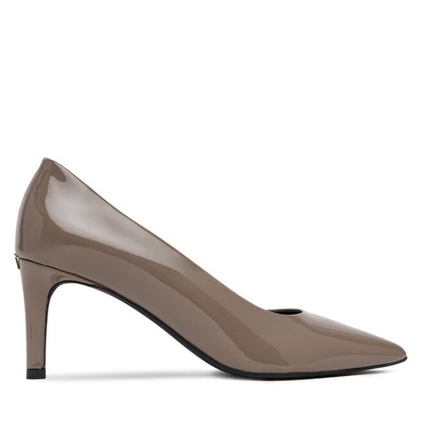 Szpilki Furla. Brązowe szpilki damskie Furla, bez wzorów, bez obcasa, bez zapięcia. Za 1,059.00 zł.