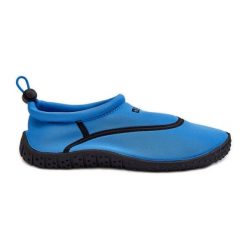 Buty Do Wody Damskie Niebieskie Big Star NN274A802. Niebieskie obuwie sportowe damskie bez wzorów, do pływania. Za 103.36 zł.