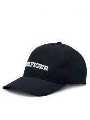 Tommy Hilfiger Czapka z daszkiem Monotype AM0AM12043 Granatowy. Niebieskie rękawiczki męskie Tommy Hilfiger, bez wzorów, z syntetyku. Za 129.99 zł.