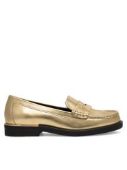GINO ROSSI Mokasyny LUISA-112989 Złoty. Żółte mokasyny damskie Gino Rossi, ze skóry. Za 155.99 zł.
