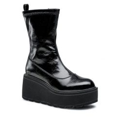 Botki Jenny Fairy. Czarne botki damskie Jenny Fairy, bez obcasa, na koturnie, bez zapięcia. Za 109.99 zł.