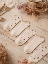 Krótkie skarpetki 5 pack - beżowy. Brązowe skarpety damskie Sinsay, bez wzorów. Za 12.99 zł.
