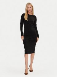 Marciano Guess Sukienka koktajlowa 4YGK30 6265A Czarny Regular Fit. Czarne sukienki damskie Marciano Guess, z aplikacjami, z wiskozy, wizytowe, bez kołnierzyka, bez ramiączek. Za 659.99 zł.