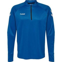 Bluza Hummel Tech Move Half Zip Niebieska XL dla Mężczyzn. Białe bluzy męskie Hummel, m, bez wzorów, z elastanu, z kapturem, do piłki nożnej. Za 200.99 zł.