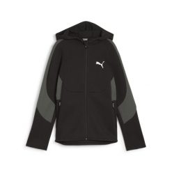 Puma Bluza Evostripe Full-Zip Dk 67919601. Czarne bluzy męskie Puma, l, bez wzorów, z bawełny, z kapturem. Za 163.91 zł.