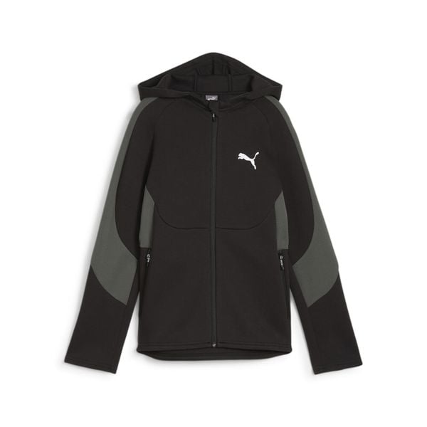 Puma Bluza Evostripe Full-Zip Dk 67919601. Czarne bluzy męskie Puma, l, bez wzorów, z bawełny, z kapturem. Za 163.91 zł.