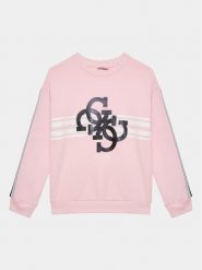 Guess Bluza J3YQ04 KA6R3 Różowy Regular Fit. Czerwone bluzy dla dziewczynek Guess, z aplikacjami, z bawełny, bez ramiączek, bez kaptura. Za 119.99 zł.