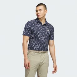 Koszulka polo ULTIMATE365 MESH PRINT CLIMACOOL. Niebieskie koszulki sportowe męskie Adidas, m, bez wzorów, z meshu, bez kołnierzyka, bez ramiączek, na golfa, climacool (adidas). Za 299.00 zł.