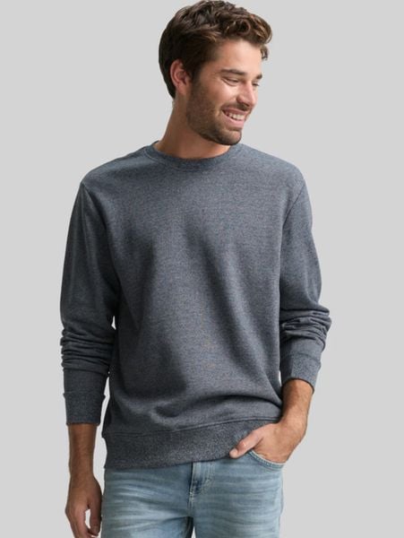 Męska Bluza Tom Tailor Structured Crewneck Navy Grindle Structure 1047803 19932. Niebieskie bluzy męskie Tom Tailor, m, bez wzorów, bez kaptura. Za 159.99 zł.