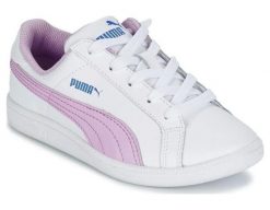 Buty sportowe damskie Puma Smash 630162 02. Białe obuwie sportowe damskie Puma, bez wzorów, z gumy, trekkingowe. Za 149.00 zł.