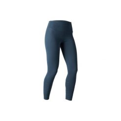 Legginsy slim Gym & Pilates 900 damskie. Niebieskie legginsy damskie DOMYOS. Za 64.99 zł.