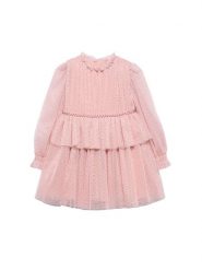 Abel & Lula Sukienka elegancka 5532 Różowy Regular Fit. Czerwone sukienki dla dziewczynek Abel & Lula, bez wzorów, z syntetyku, eleganckie, bez ramiączek. Za 359.99 zł.