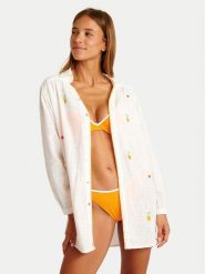 Banana Moon Koszula Mika Yesenia LTL10 Biały Regular Fit. Białe bluzki damskie Banana Moon, s, bez wzorów, z bawełny, bez kołnierzyka, bez ramiączek. Za 579.99 zł.