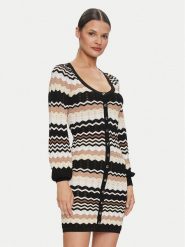 Guess Kardigan Virginia W4YK90 Z3GC0 Czarny Regular Fit. Czarne kardigany damskie Guess, l, z aplikacjami, z wiskozy. Za 449.99 zł.