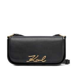 Torebka KARL LAGERFELD. Czarne torebki do ręki damskie KARL LAGERFELD, bez wzorów, bez dodatków. Za 639.99 zł.