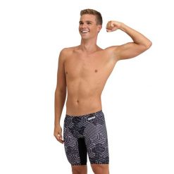 Spodenki Treningowe Arena Kikko Pro Swim Jammer. Czarne kąpielówki męskie Arena, m, bez wzorów, do pływania. Za 232.50 zł.