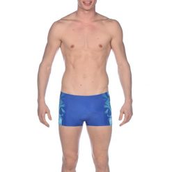 Kąpielówki bokserki męskie na basen Arena One Luckystar Short. Niebieskie kąpielówki męskie Arena, m, bez wzorów, do pływania. Za 89.99 zł.