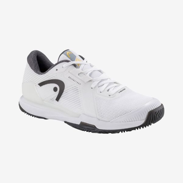 Buty do padla Head Sprint Pro 4.0. Białe buty sportowe męskie Head, bez wzorów, do biegania. W wyprzedaży za 612.00 zł.
