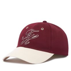 Czapka z daszkiem Tommy Hilfiger. Czerwone czapki i kapelusze damskie Tommy Hilfiger, bez wzorów. Za 229.99 zł.