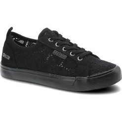 Czarne Trampki Big Star Dziecięce Buty Wsuwane. Czarne trampki i tenisówki dziewczęce Big Star, z aplikacjami, ze skóry, bez zapięcia. Za 119.00 zł.