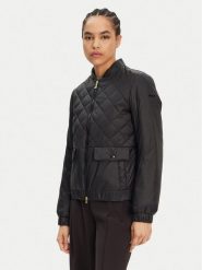 Geox Kurtka bomber Amabel W5520F T3132 F9000 Czarny Regular Fit. Czarne kurtki damskie Geox, bez wzorów, z syntetyku, bez kaptura. Za 439.99 zł.