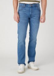 WRANGLER GREENSBORO MĘSKIE SPODNIE JEANSOWE JEANSY VITO W15QAG42E 112329009. Białe eleganckie spodnie męskie Wrangler, l, z aplikacjami, z bawełny. Za 239.99 zł.