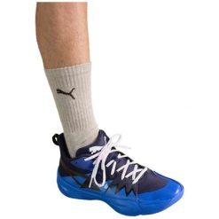 Buty do koszykówki męskie PUMA Genetics. Niebieskie buty sportowe męskie Puma, bez zapięcia, do koszykówki. Za 309.99 zł.