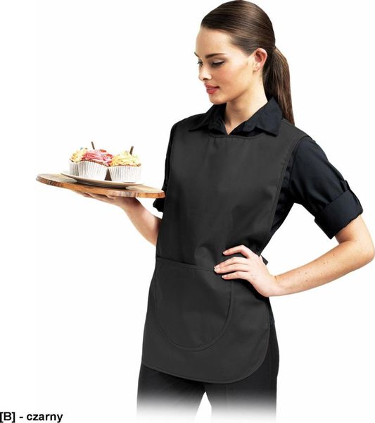 R.E.I.S. TN-1K - tunika dla gastronomi damska z kieszenią - czarny S. Czarne tuniki damskie R.E.I.S., s, bez wzorów, bez kołnierzyka, bez ramiączek. Za 59.78 zł.