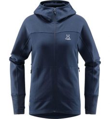 Damska Turystyka Bluza z Kapturem Lekka Oddychająca Haglöfs Betula Hood. Szare bluzy damskie Haglöfs, uniwersalny, bez wzorów, z tkaniny, z kapturem. Za 299.00 zł.
