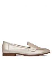 Caprice Lordsy 9-24200-44 Srebrny. Szare mokasyny damskie Caprice, ze skóry. Za 268.99 zł.