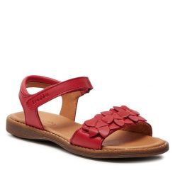 Sandały Froddo. Czerwone sandały dziewczęce Froddo, bez zapięcia. Za 209.99 zł.