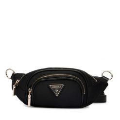 Nerka Guess. Czarne torebki do ręki damskie Guess, z aplikacjami, bez dodatków. Za 549.99 zł.