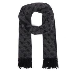 Szalik Guess. Szare szaliki i chusty damskie Guess, z aplikacjami. Za 234.99 zł.