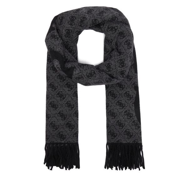 Szalik Guess. Szare szaliki i chusty damskie Guess, z aplikacjami. Za 234.99 zł.