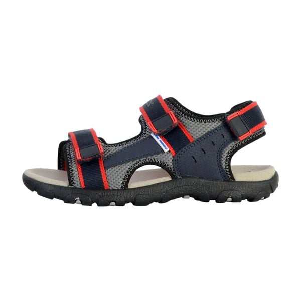 Sandały GEOX JR SANDAL STRADA A Czerwony. Czerwone sandały męskie Geox, ze skóry, bez zapięcia. Za 154.99 zł.
