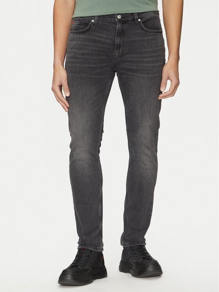 HUGO Jeansy 50530591 Szary Extra Slim Fit. Szare jeansy męskie Hugo. Za 279.99 zł.