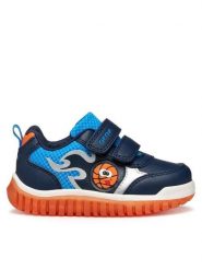 Geox Sneakersy B Lightyloo B565ZA 0BC14 C0659 Granatowy. Niebieskie buty sportowe chłopięce Geox, bez wzorów, ze skóry, bez zapięcia. Za 159.99 zł.