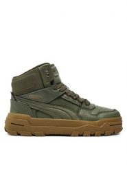 Puma Sneakersy Rebound Abrupt Jr 398874 03 Zielony. Zielone buty sportowe chłopięce Puma, bez wzorów, ze skóry, bez zapięcia. Za 309.99 zł.