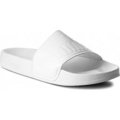 Klapki PUMA - Leadcat Patent Wns 367282 02 Puma White/Puma White. Białe klapki damskie Puma, ze skóry ekologicznej. W wyprzedaży za 119.00 zł.