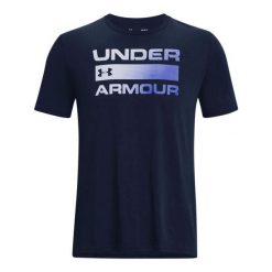 T-shirt Męski Logo. Niebieskie t-shirty męskie Under Armour, l, bez wzorów, z bawełny, klasyczne, bez kołnierzyka. Za 128.05 zł.